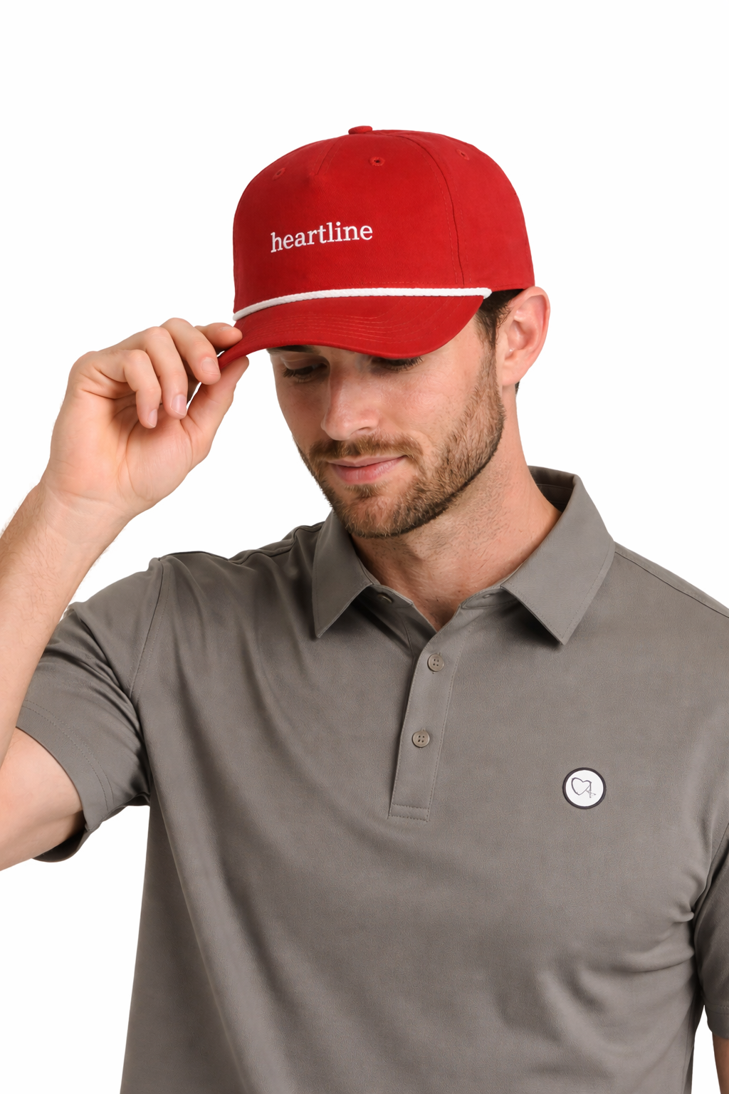 Heartline X Golf Red Snapback - Image 2